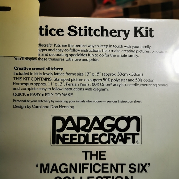 Vintage New In Package Crewel Stitchery Kit Old Dutch Windmill with Frame - Picture 2 of 6